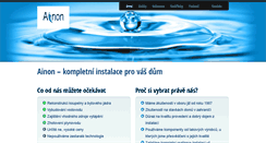 Desktop Screenshot of ainon.cz