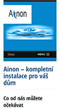 Mobile Screenshot of ainon.cz